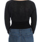 Ermanno Scervino Chic Cropped Alpaca Wool Sweater