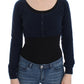 Ermanno Scervino Chic Cashmere-Blend Cropped Sweater in Blue