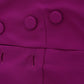 Barbara Casasola Stunning Silk Sleeveless Purple Blouse