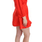 Fyodor Golan Radiant Red Linen Blend Artisan Dress