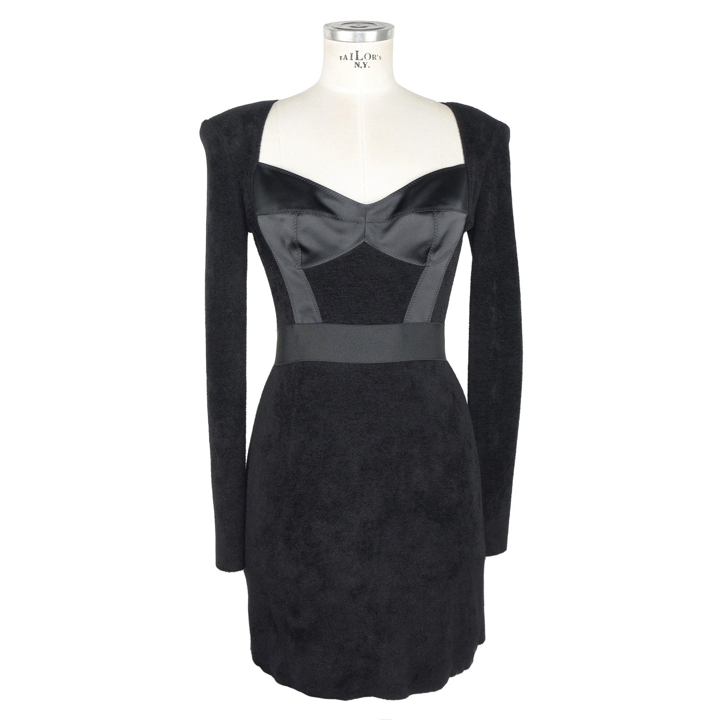 Elisabetta Franchi Black Wool Women Dress