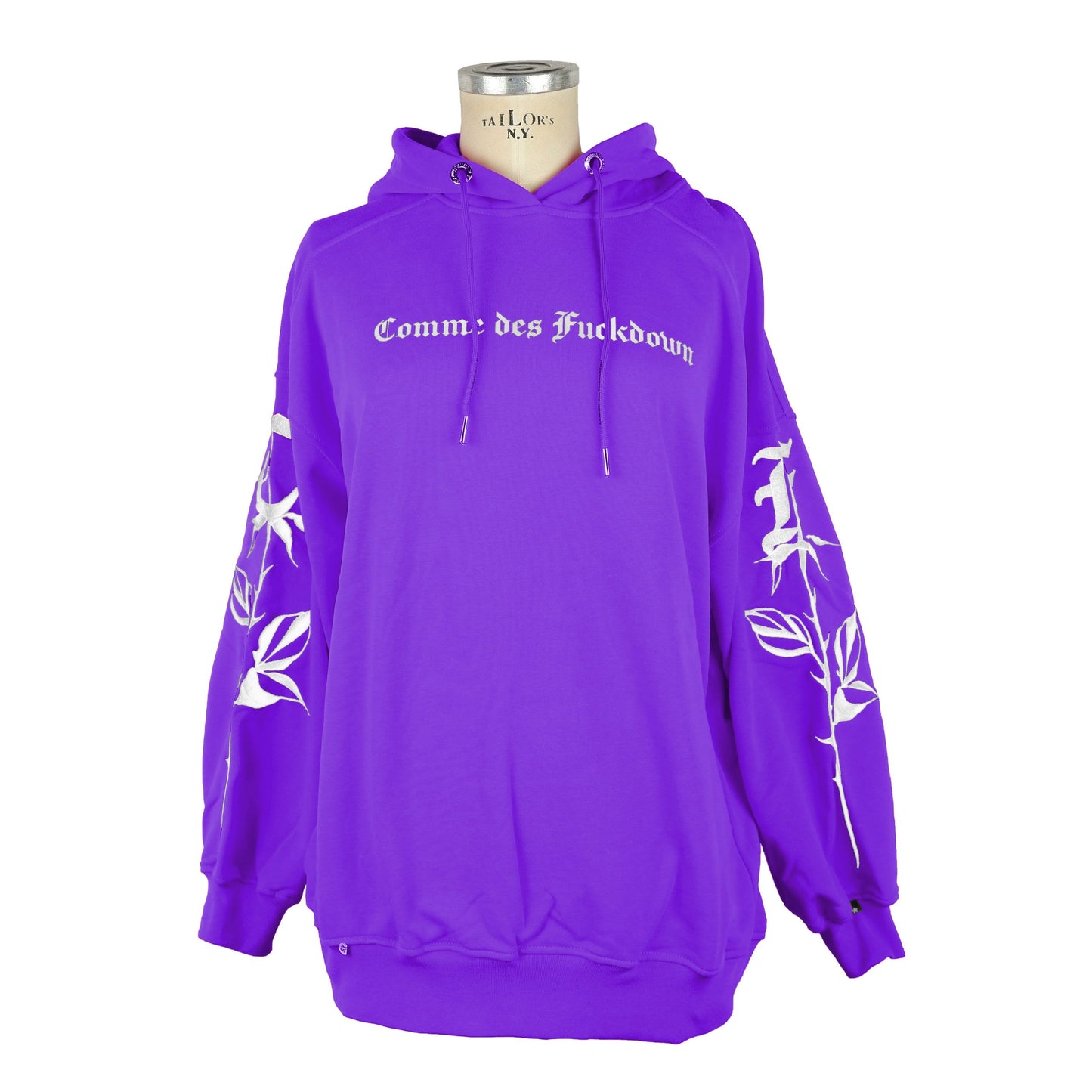 Comme Des Fuckdown Purple Cotton Women Sweater