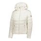 Yes Zee Chic White Short Down Jacket with Hood