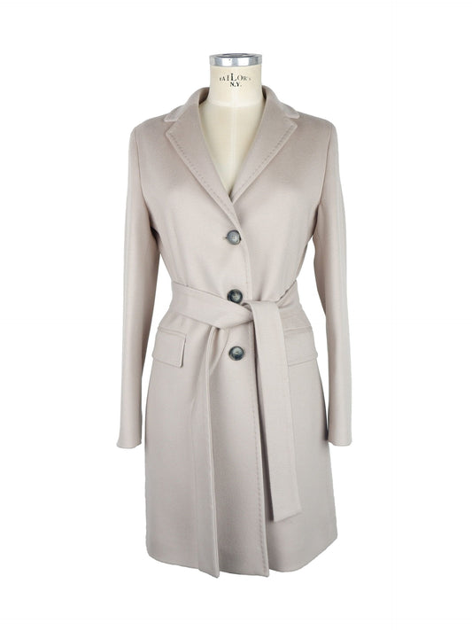 Made in Italy Gray Wool Women Coat