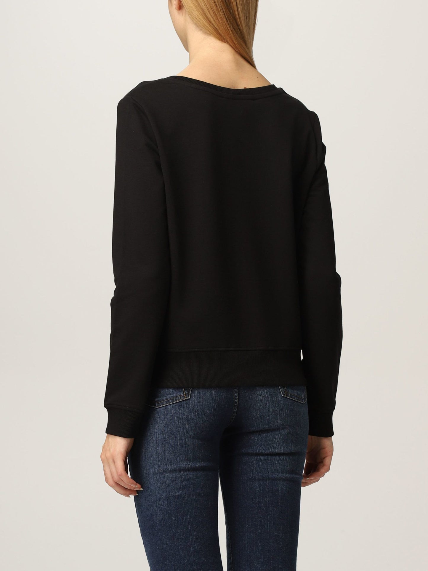 Love Moschino Black Cotton Women Sweater