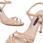 Stuart Weitzman Elegant Beige Patent Starla Sandals