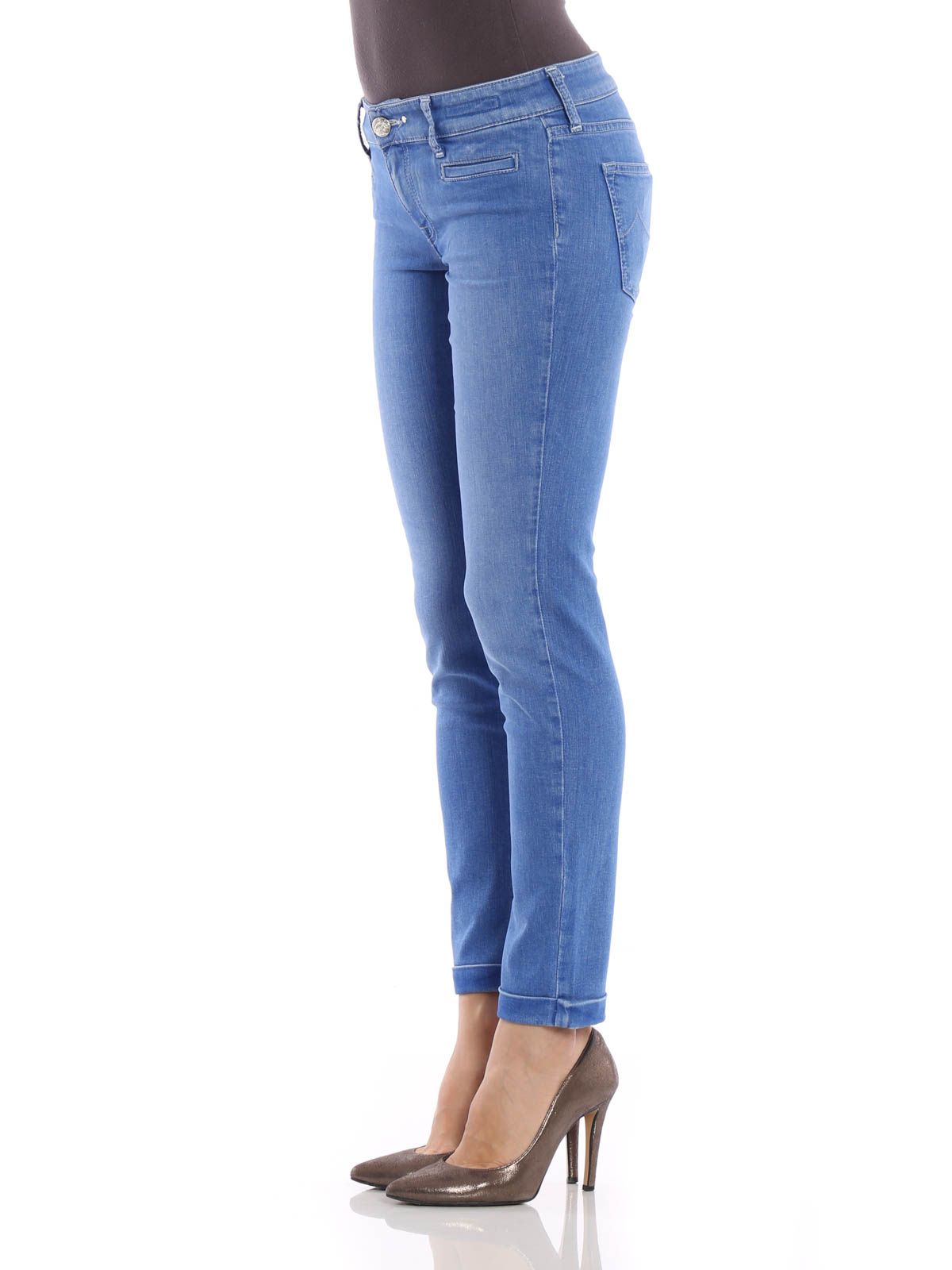 Jacob Cohen Elegant Light Blue Stretch Denim