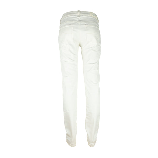 Jacob Cohen White Cotton Women Slim Jeans