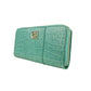 Cavalli Class Light Blue Calfskin Women Wallet