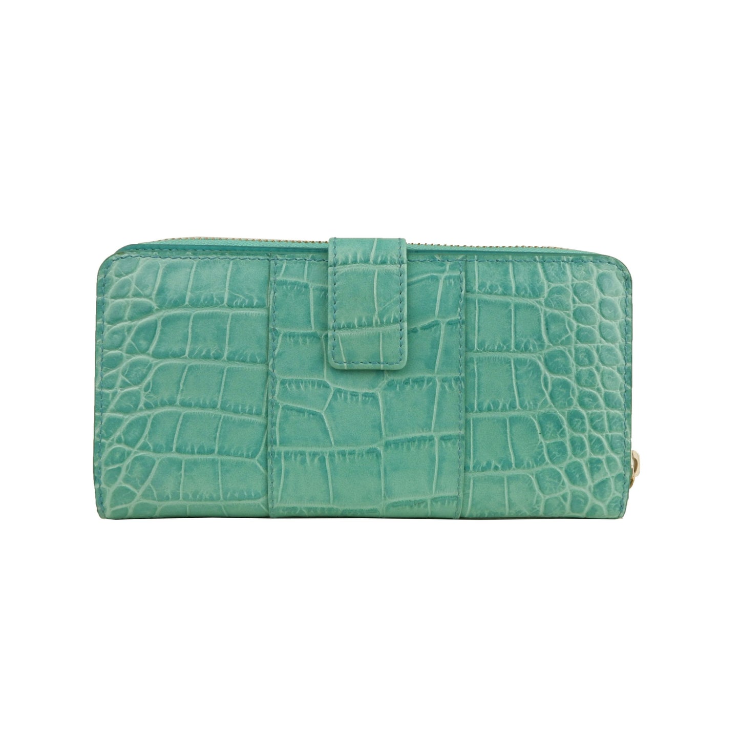 Cavalli Class Light Blue Calfskin Women Wallet