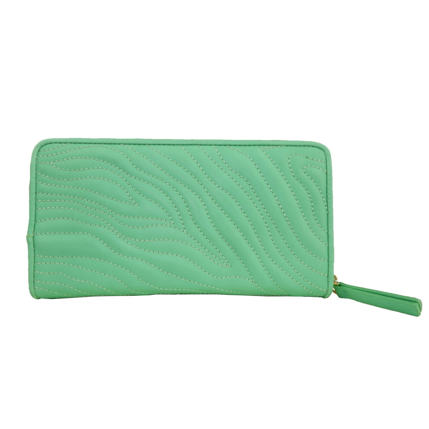 Cavalli Class Elegant Mint Green Zipped Wallet