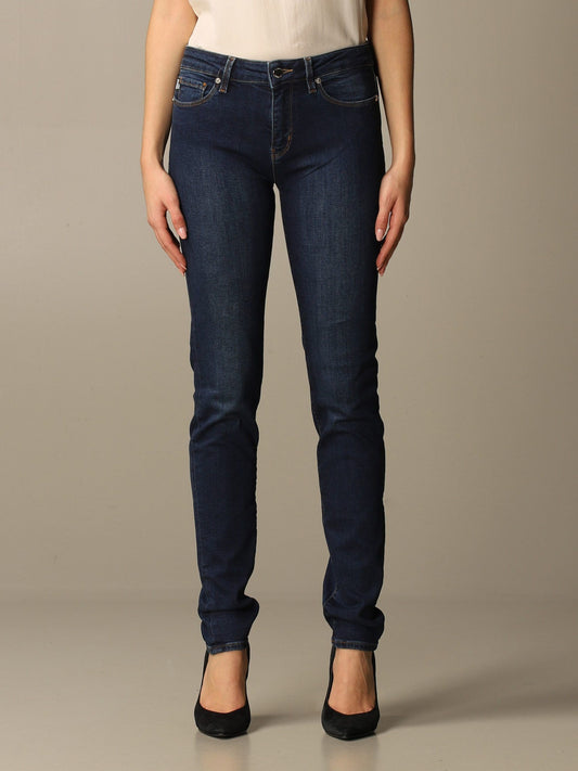 Love Moschino Blue Cotton Women Jeans