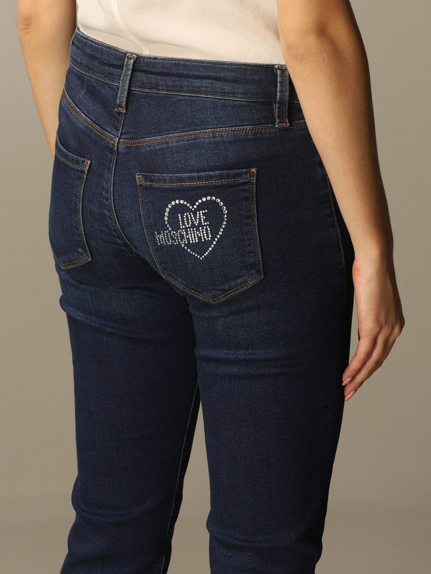 Love Moschino Blue Cotton Women Jeans