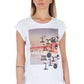 Frankie Morello White Cotton Women T-Shirt