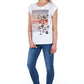 Frankie Morello White Cotton Women T-Shirt