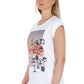 Frankie Morello White Cotton Women T-Shirt