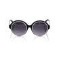 Frankie Morello Black Acetate Women Sunglass