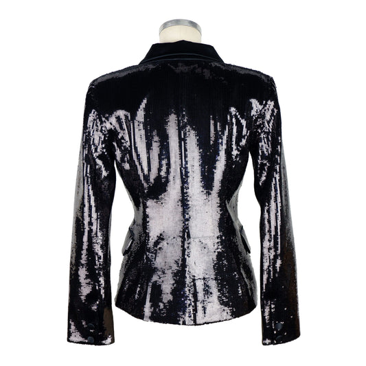 Elisabetta Franchi Elegant Sequined Double-Breasted Jacket