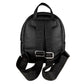 Plein Sport Elegant Black Designer Backpack with Logo Detailing