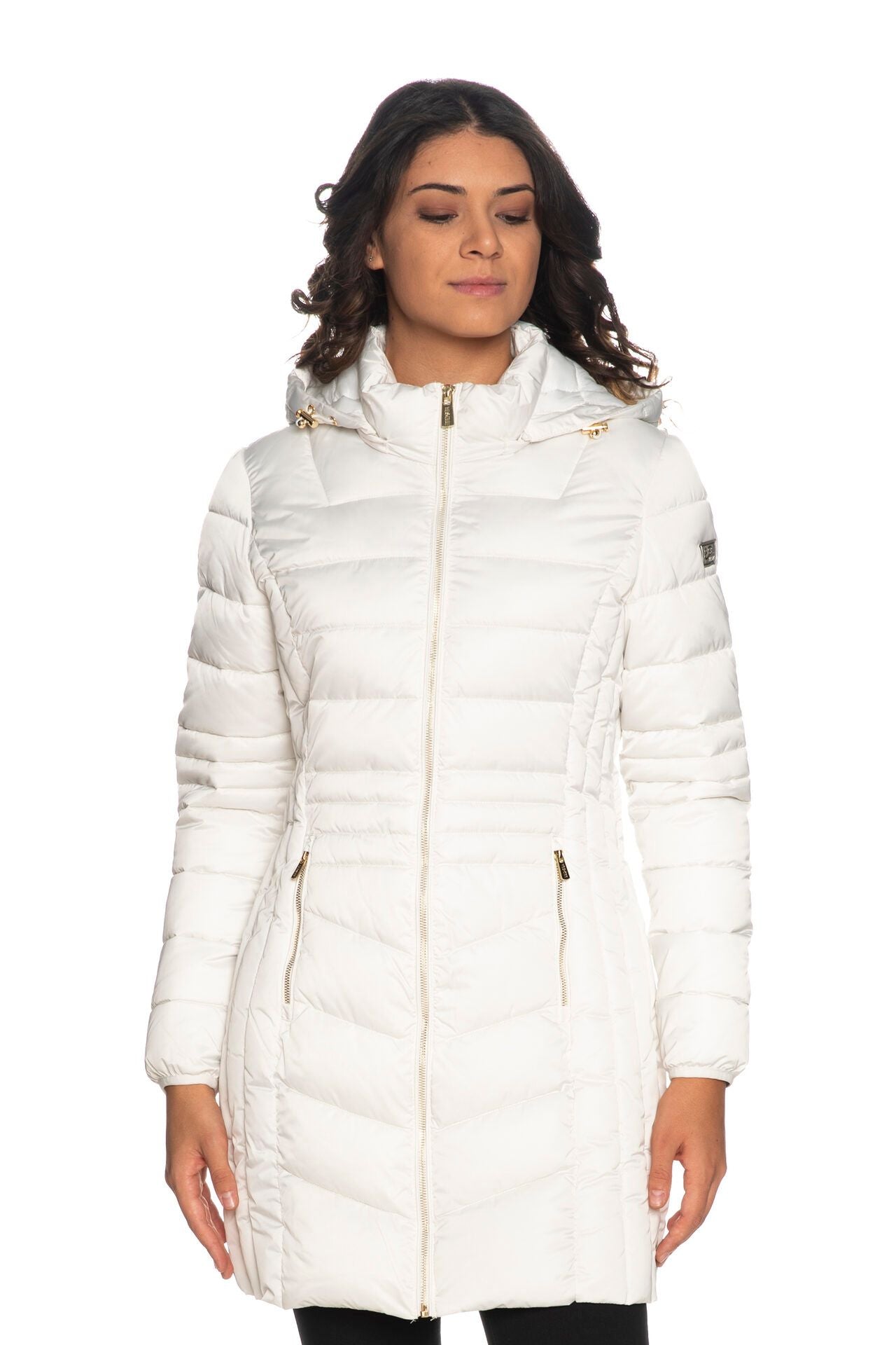 Yes Zee White Polyester Women Jacket