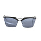 Frankie Morello Black Metallic Women's Sunglass