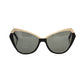 Frankie Morello Black Acetate Women Sunglasses