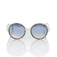 Frankie Morello White Acetate Women's Sunglass