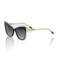 Frankie Morello Black Acetate Women Sunglass