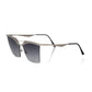 Frankie Morello Silver Metallic Women Sunglass