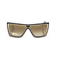 Frankie Morello Black Acetate Women's Sunglass