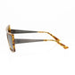 Frankie Morello Brown Acetate Women Sunglass