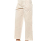 Peserico Beige Cotton Women Palazzo Pants