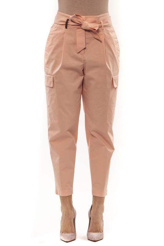 Peserico Pink Cotton Women Trouser