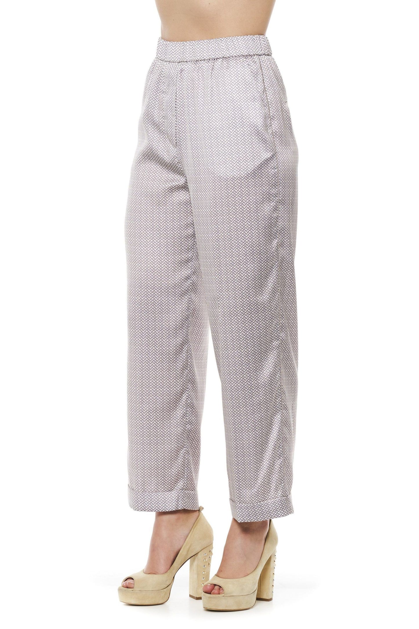 Peserico Beige Polyester Women Palazzo Pant