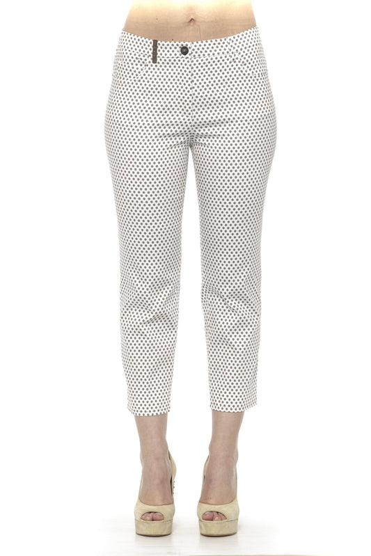 Peserico Beige Cotton Women Trousers