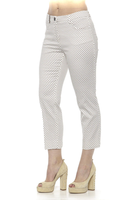 Peserico Beige Cotton Women Trousers