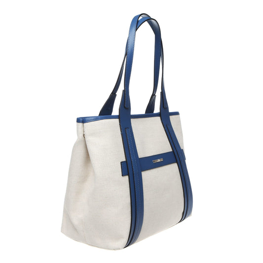 Trussardi White Cotton Women Shoulder Bag