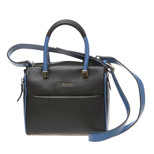 Trussardi Black Leather Women Handbag