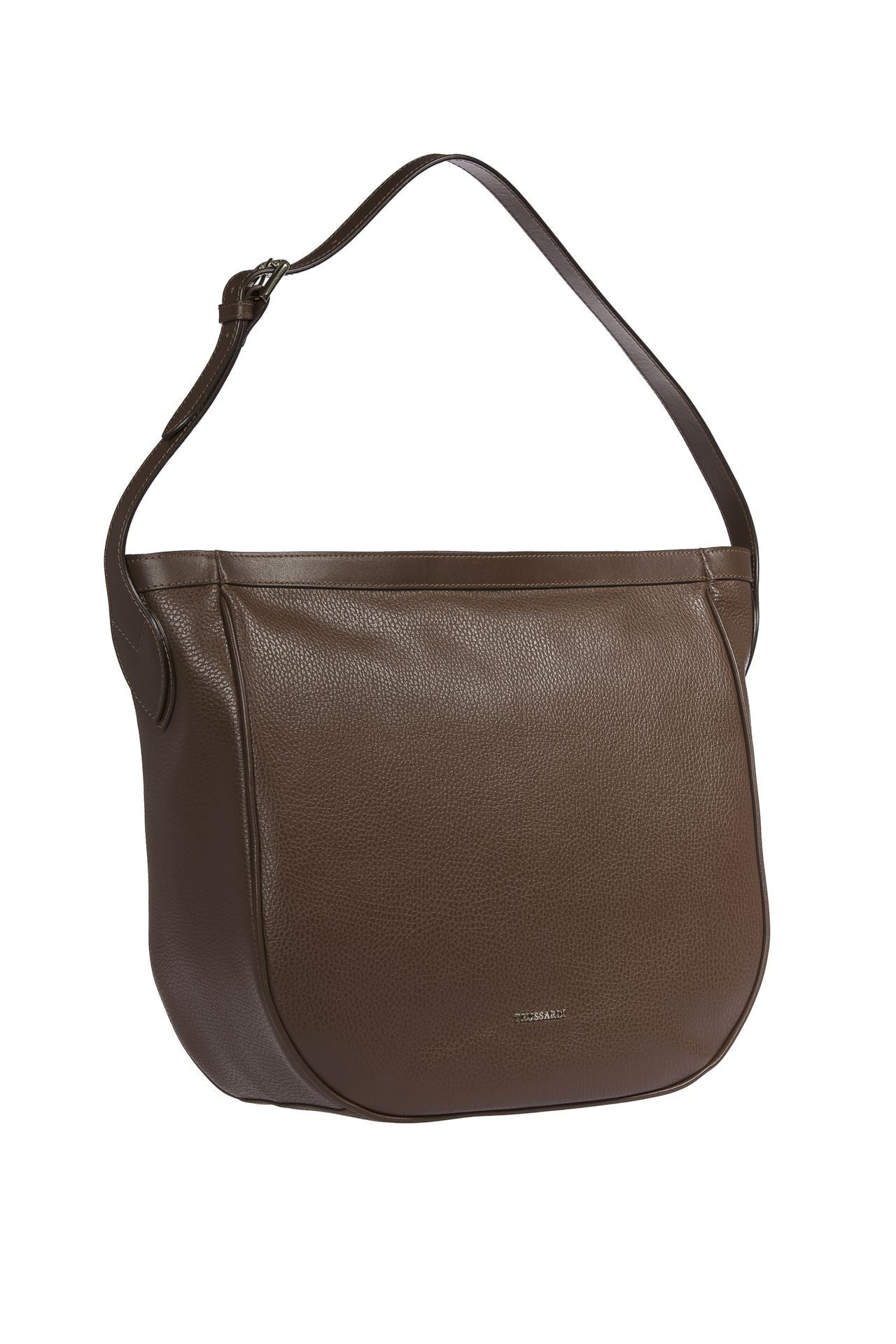 Trussardi Brown Leather Women Shoulder Bag