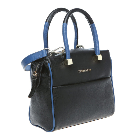 Trussardi Black Leather Women Handbag