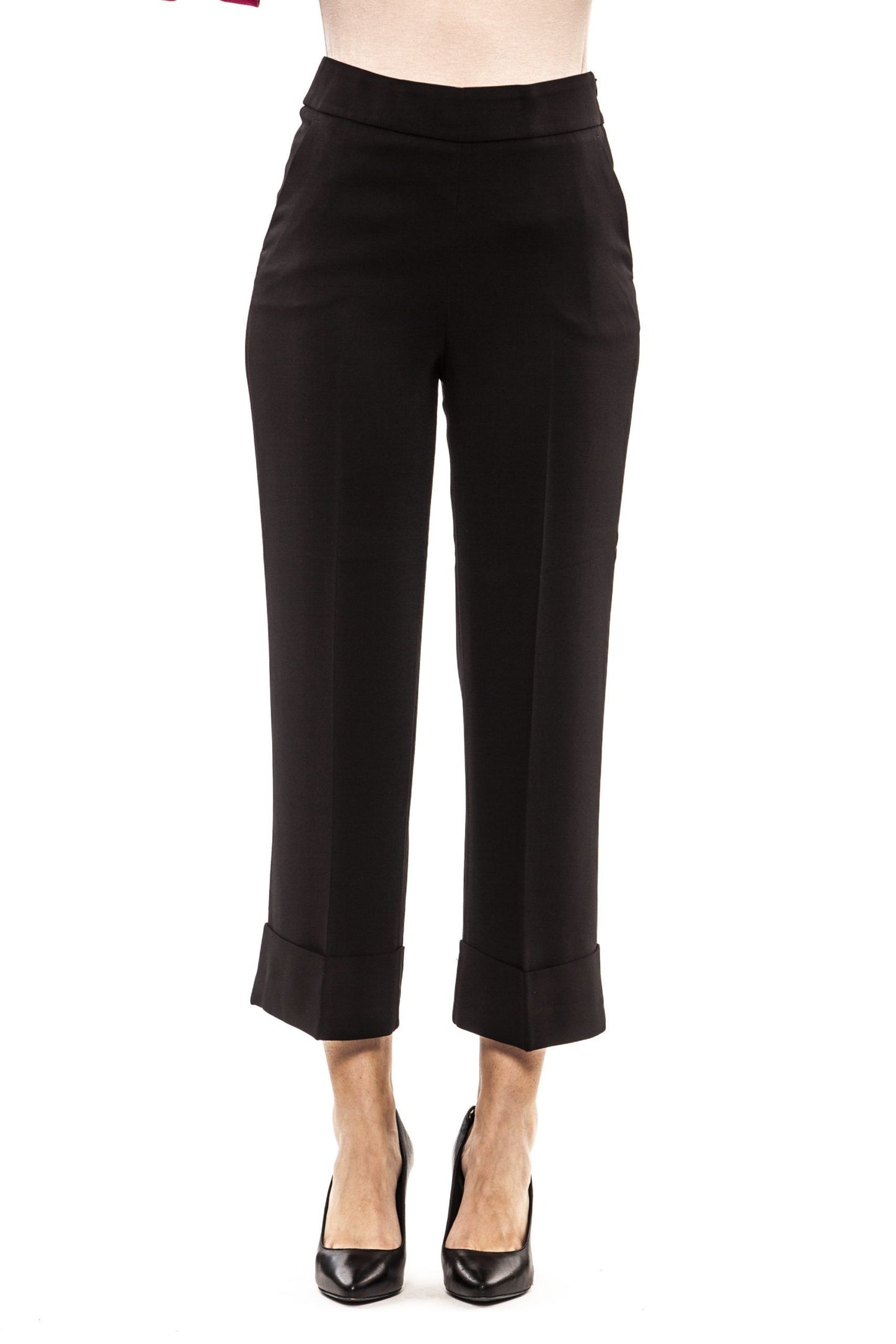 Peserico Black Viscose Women Pant