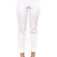 Peserico White Cotton Women Trouser