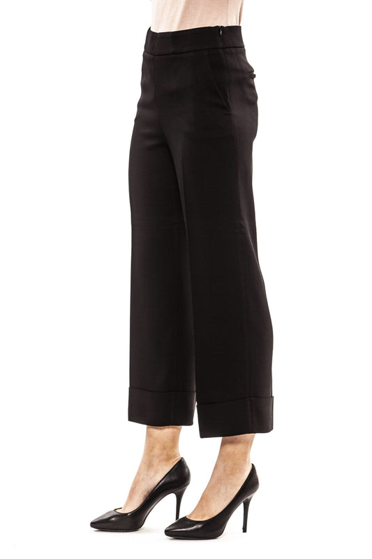 Peserico Black Viscose Women Pant