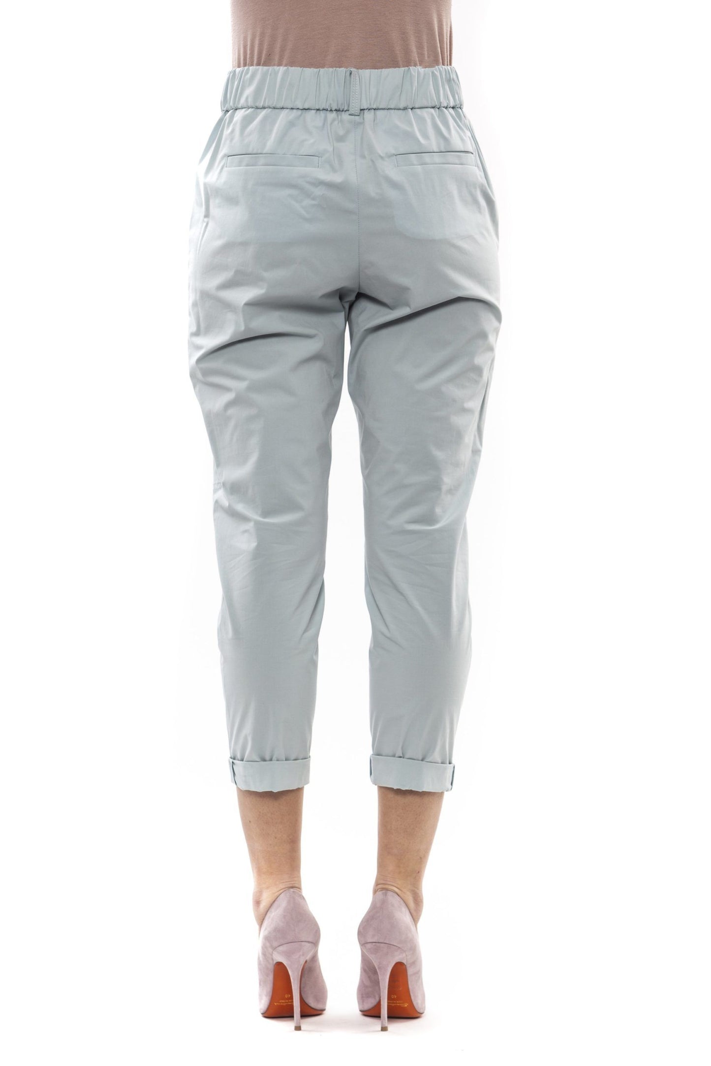 Peserico Green Cotton Women Pant