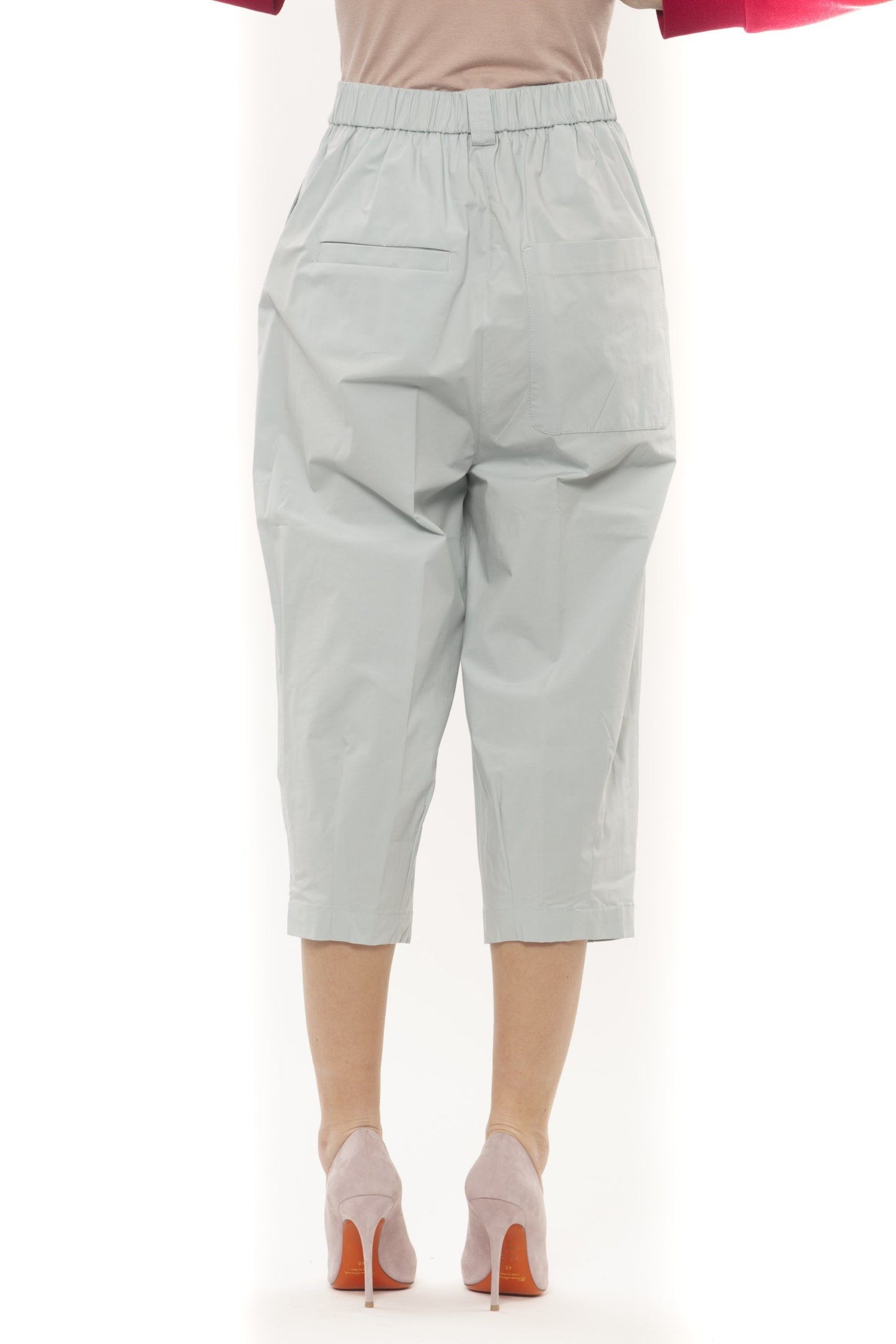 Peserico Green Cotton Women Pant