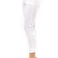 Peserico White Cotton Women Pant