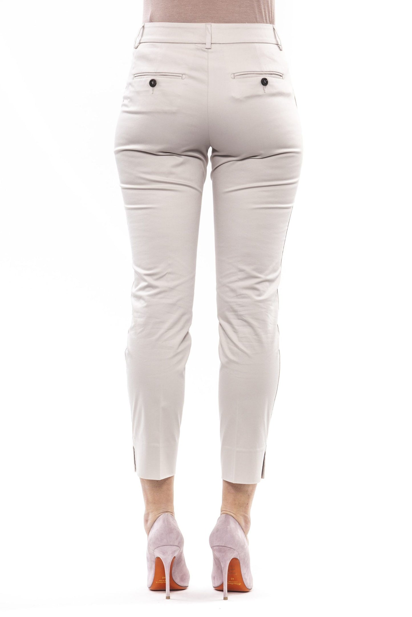 Peserico Beige Cotton Women Pants