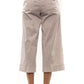 Peserico Beige Cotton Women Palazzo Pants