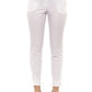 Peserico White Cotton Women Trouser