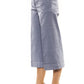 Peserico Light-Blue Cotton Women Palazzo Pants